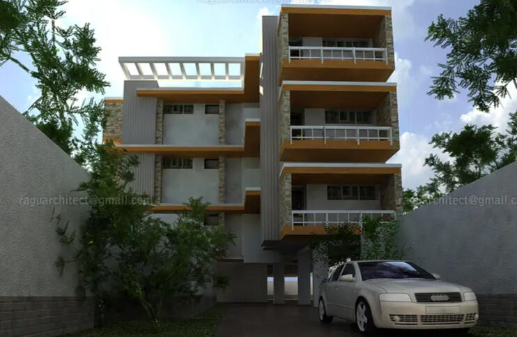 Client- Dr.Elangovan Project Cost 50Lakhs. Comlpeted in 2009 Modern house Simple